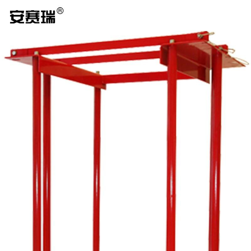 安赛瑞 16260 气瓶架 4瓶容量红色带刹车轮按（个）销售