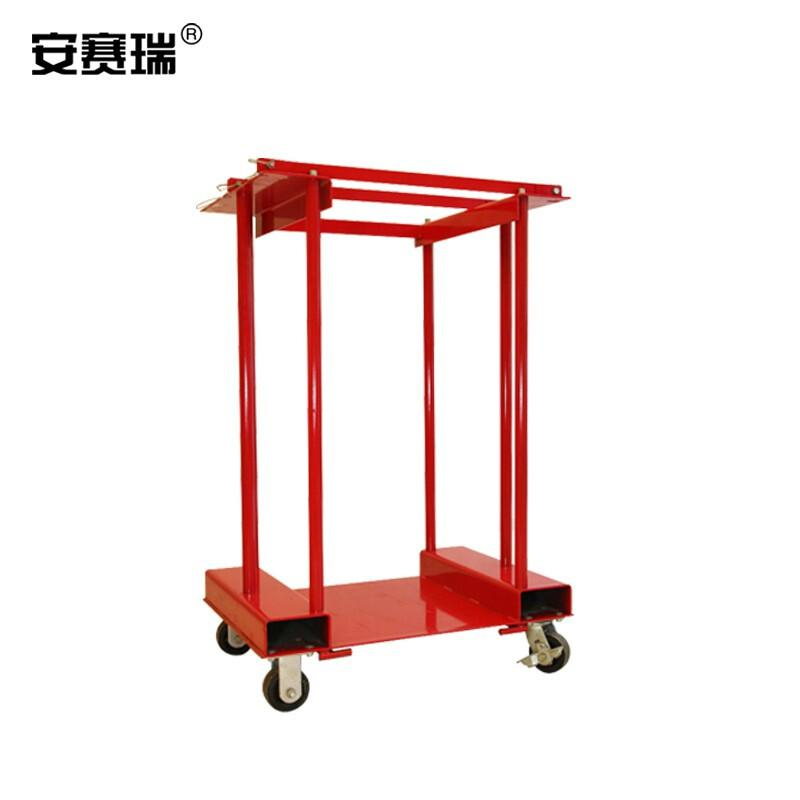 安赛瑞 16260 气瓶架 4瓶容量红色带刹车轮按（个）销售