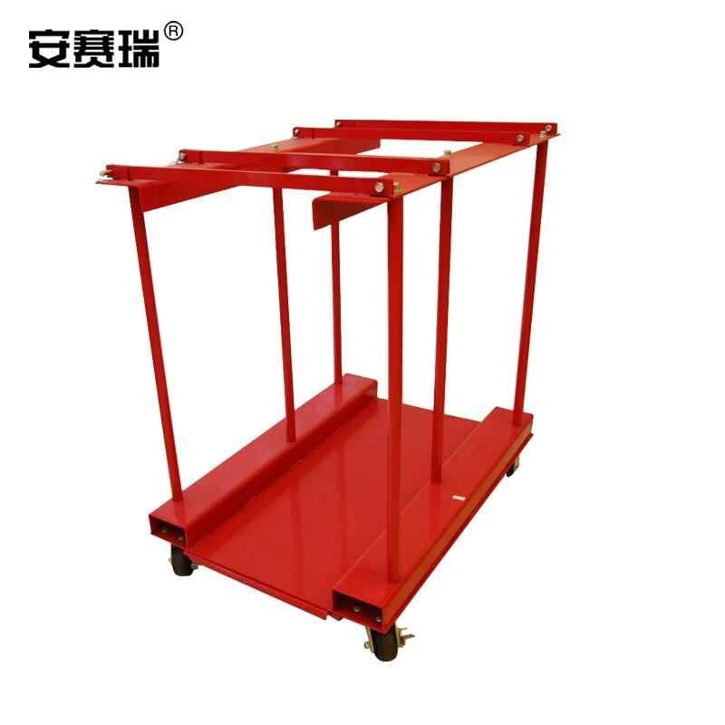 安赛瑞 16264 气瓶架 8瓶容量红色带刹车轮按（个）销售