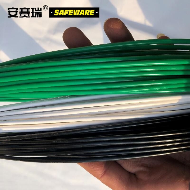 安赛瑞 23292 包塑捆扎铁丝 绿色Φ4mm×20m按卷销售