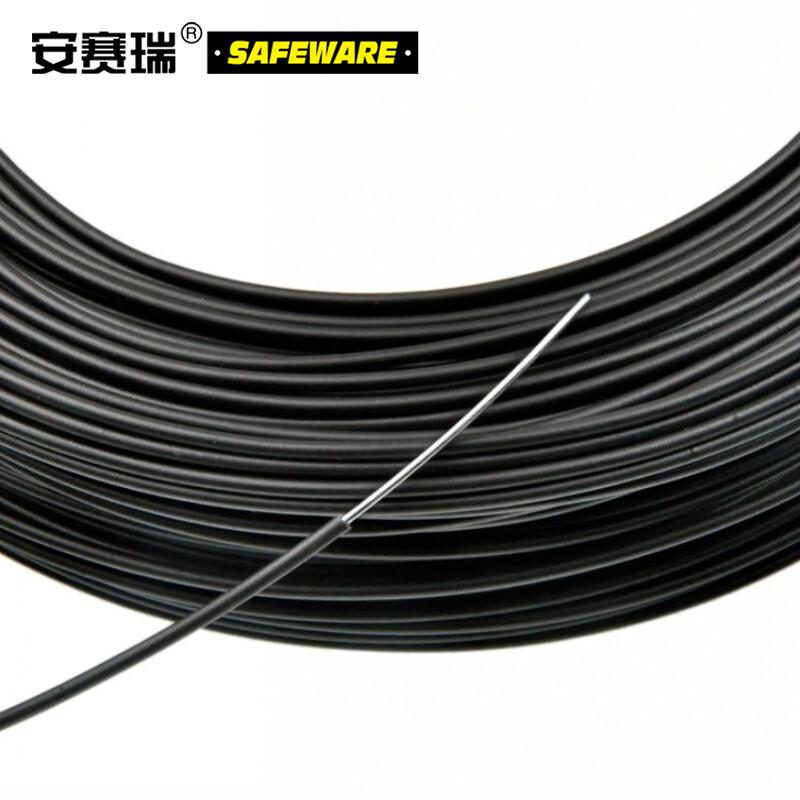 安赛瑞 23296 包塑捆扎铁丝 黑色Φ2.6mm×42m按卷销售