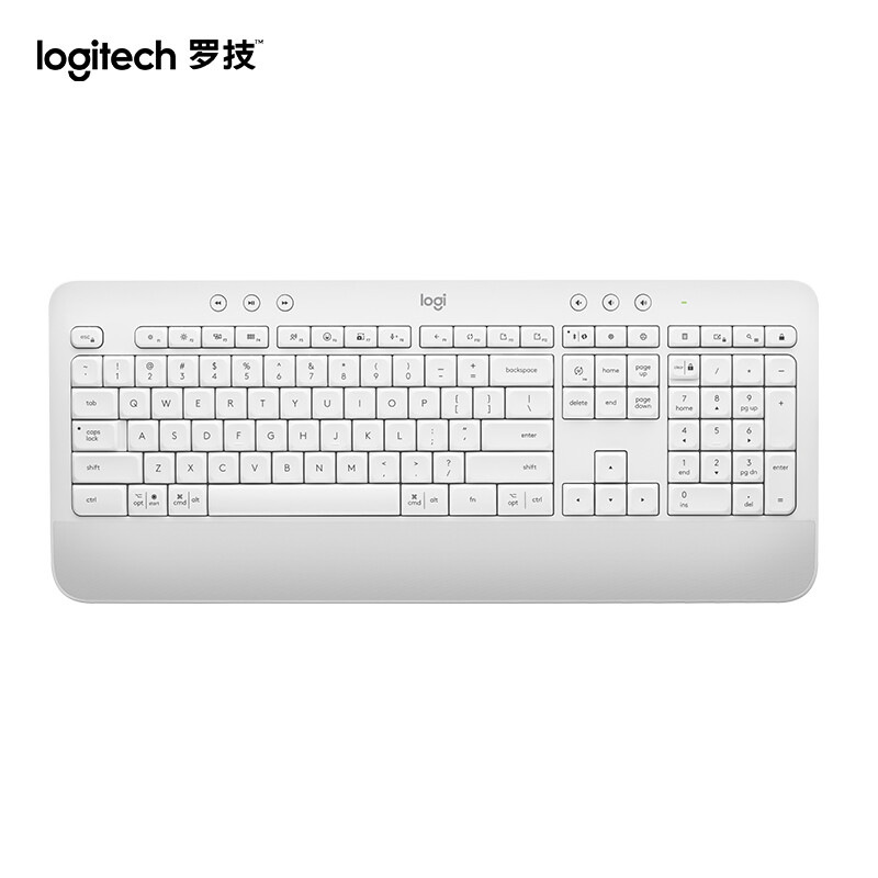 罗技 K650 商用无线蓝牙键盘 白色按个销售