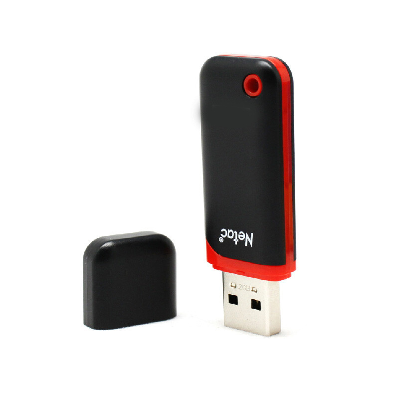朗科 G724 u盘 USB 2.0  红黑色 普及款 直插设计 ABS 32GB