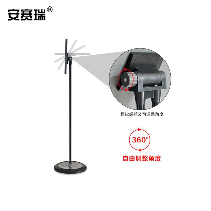 安赛瑞 28933 黑色双杆立式展示牌 注意 进入前必须佩戴口罩 A4横款立式按（个）销售