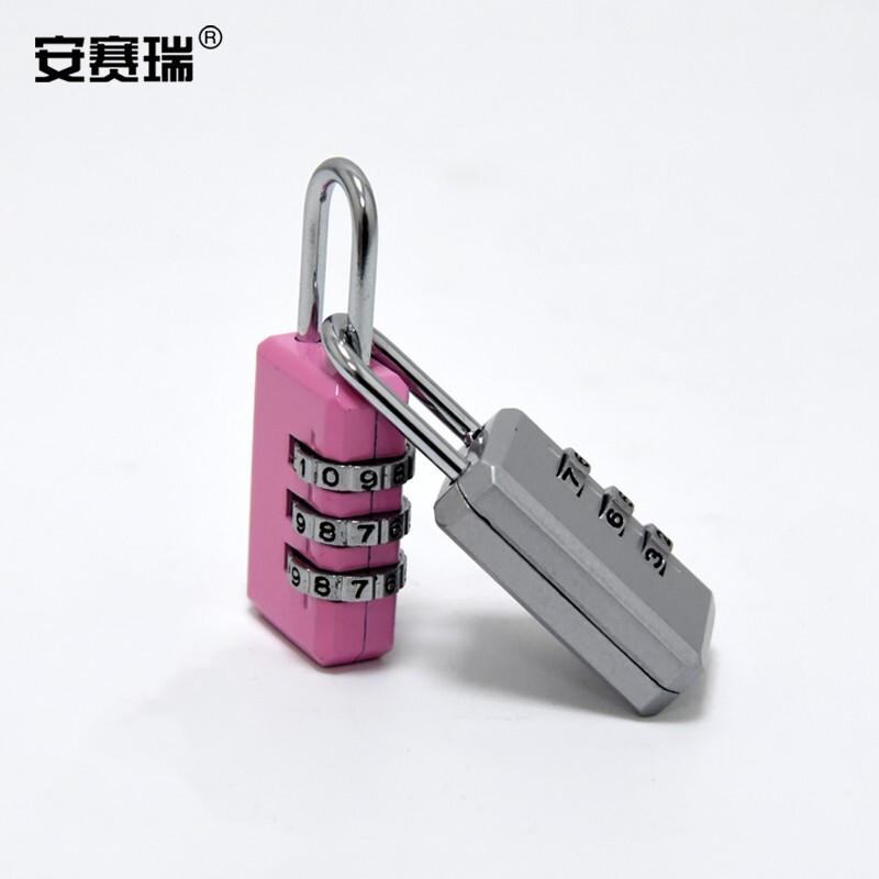 安赛瑞 311341 密码挂锁 闪亮银 55*22*10mm 2把起订按（把）销售