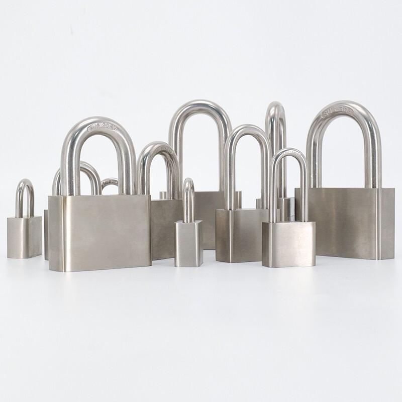 海斯迪克 HK-5157 304不锈钢挂锁 60mm长梁通开按件销售 海斯迪克 HK-5157 304不锈钢挂锁 60mm长梁通开按件销售