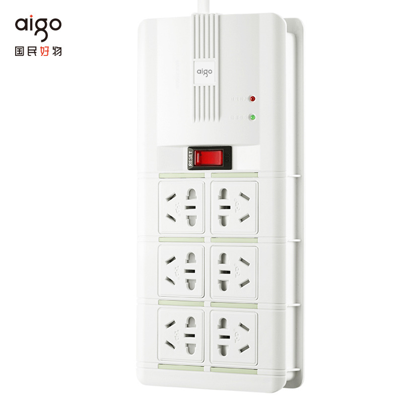 爱国者 S1K6 防雷插座 六联总控 3米按个销售