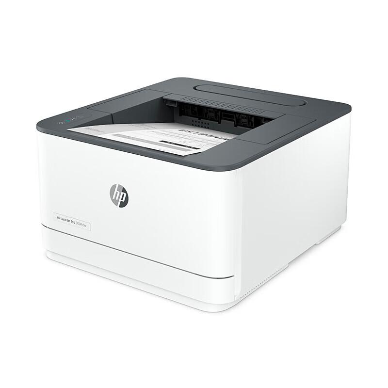 惠普 LaserJet Pro 3004dw 黑白激光打印机 A4 白色 仅打印、无线网络、自动双面按台销售