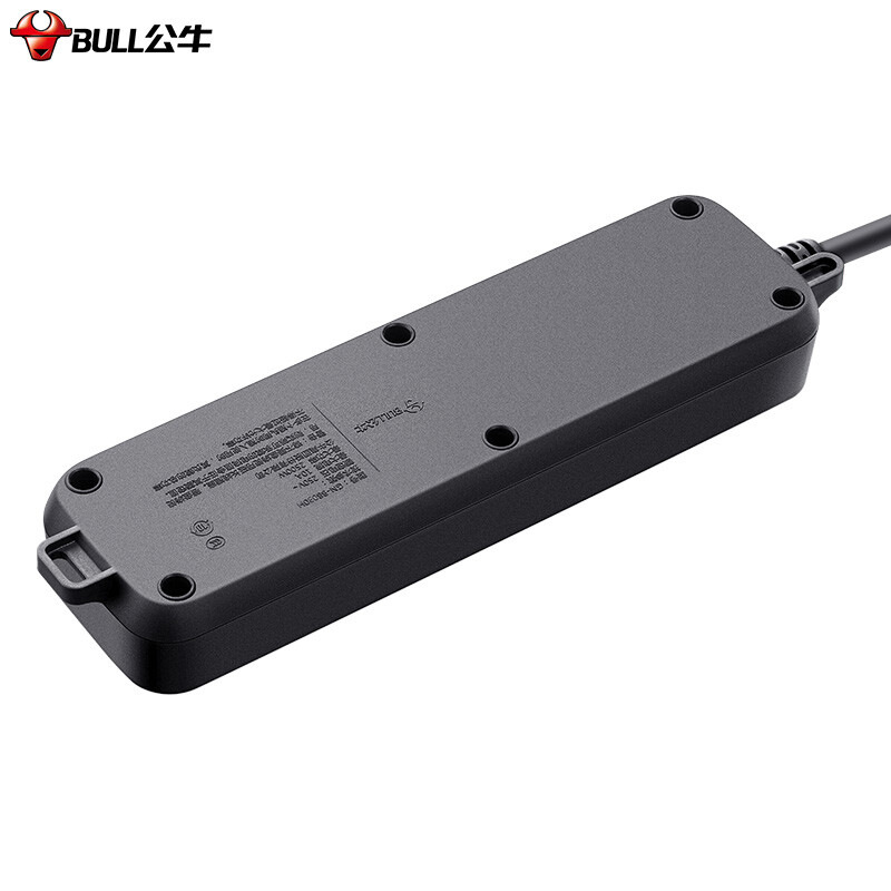 公牛 GN-B8030H B8系列新国标插座 三联总控 1.8米 黑色按个销售