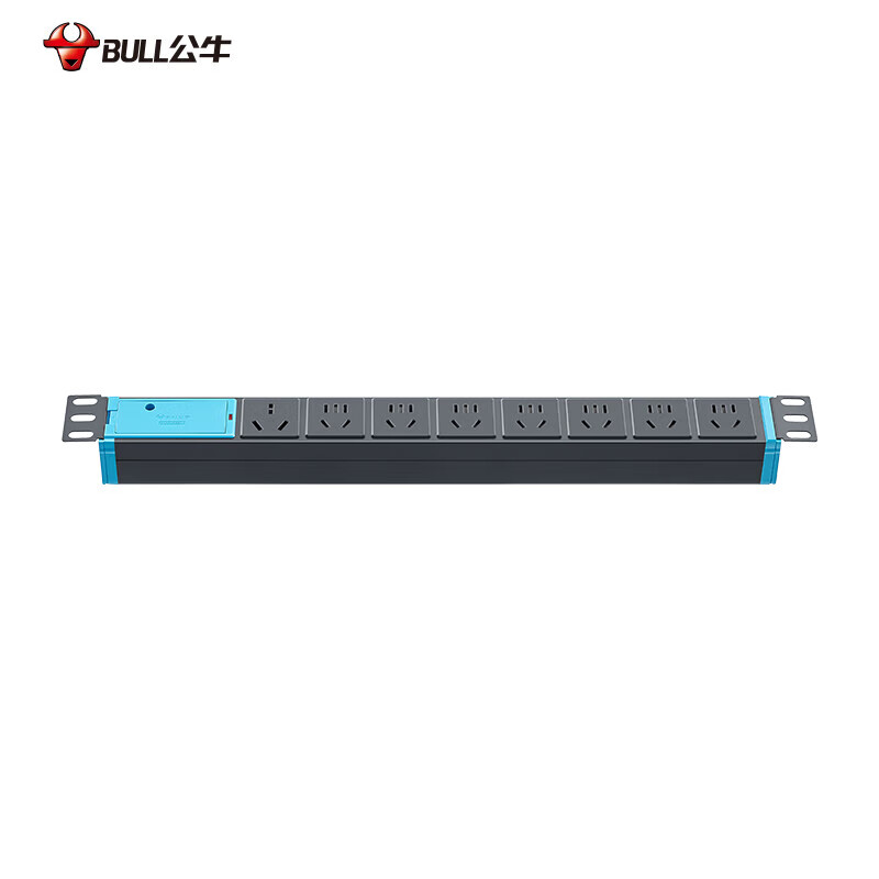公牛 GNE-108DW PDU机柜插座 八联无线16A大功率 蓝黑色按个销售