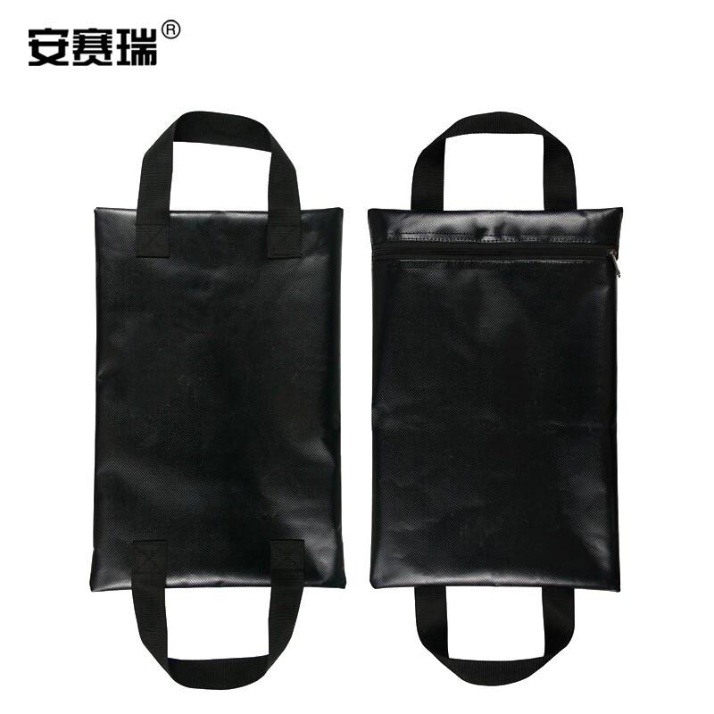 安赛瑞 300834 帐篷配重袋 （不含沙） 黑色1对装按（包）销售