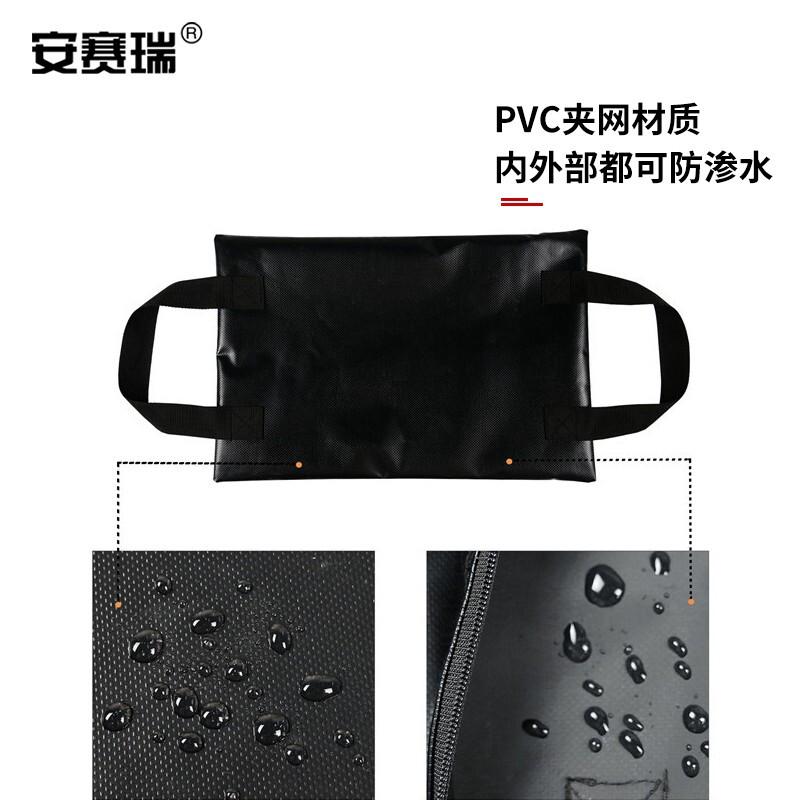 安赛瑞 300834 帐篷配重袋 （不含沙） 黑色1对装按（包）销售
