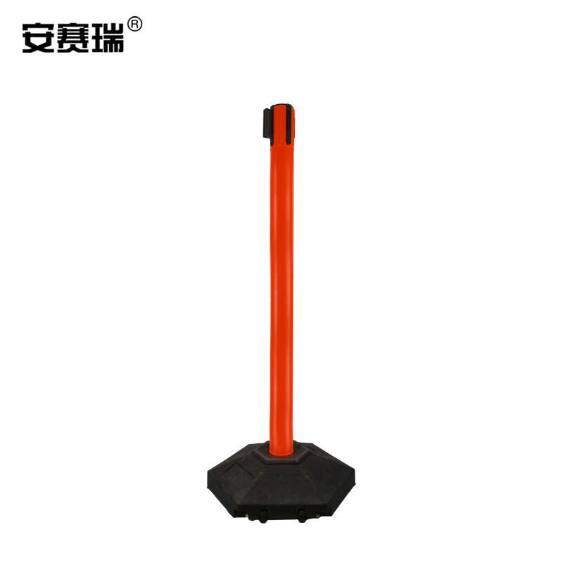 安赛瑞 25607-2 带轮型塑料伸缩隔离柱 （2个装）红/白按（包）销售