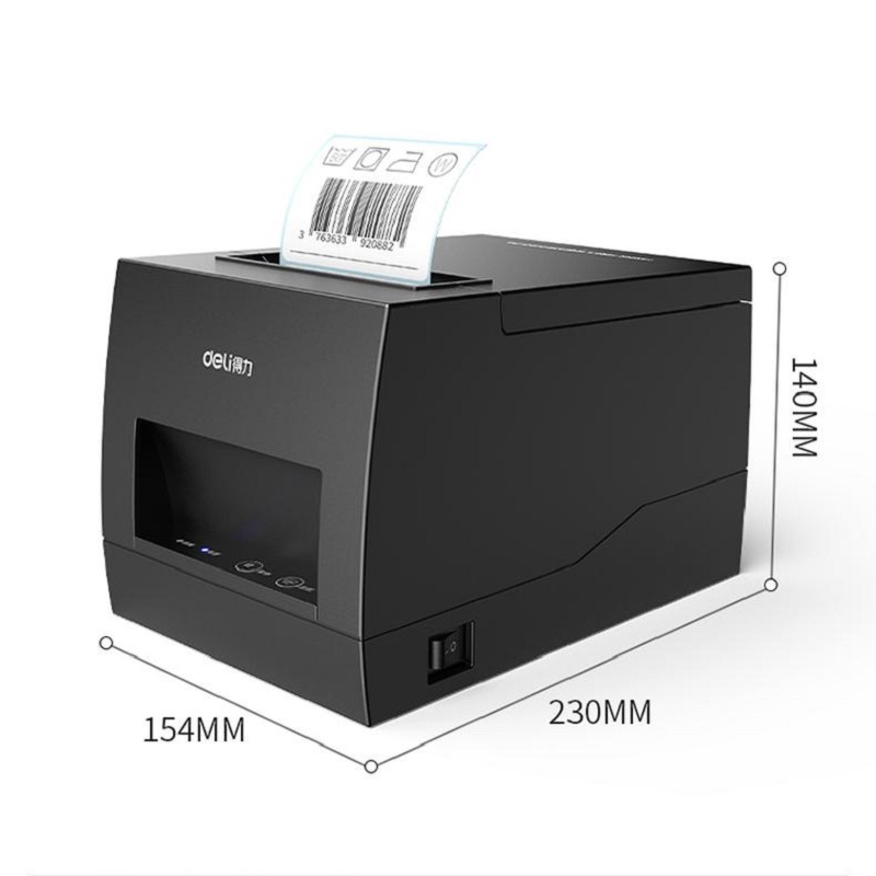 得力 DL-886BW(NEW) 热敏标签打印机 90mm/s 基础版 黑色按（台）销售
