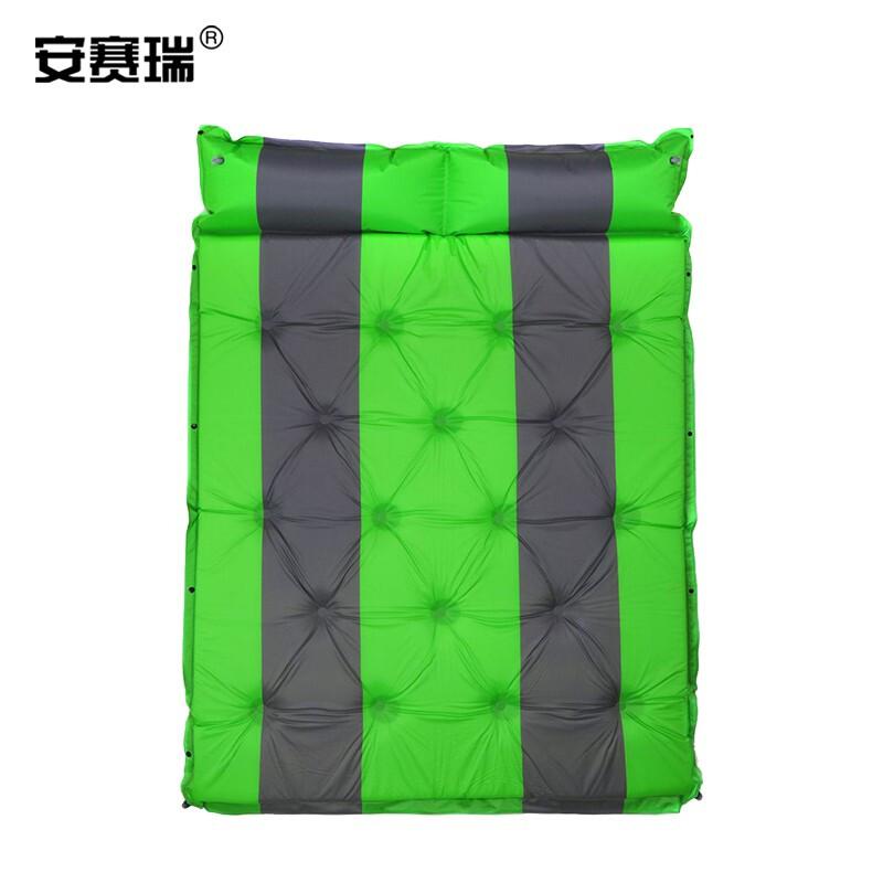 安赛瑞 1G00038 自动充气垫 户外防潮垫 双人 厚3cm 绿灰色按（个）销售