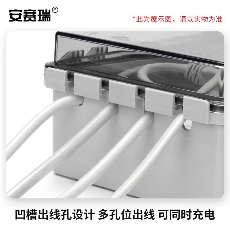 安赛瑞 1G00424 带锁排插防水盒 大号透明款按个销售 安赛瑞 1G00424 带锁排插防水盒 大号透明款按个销售