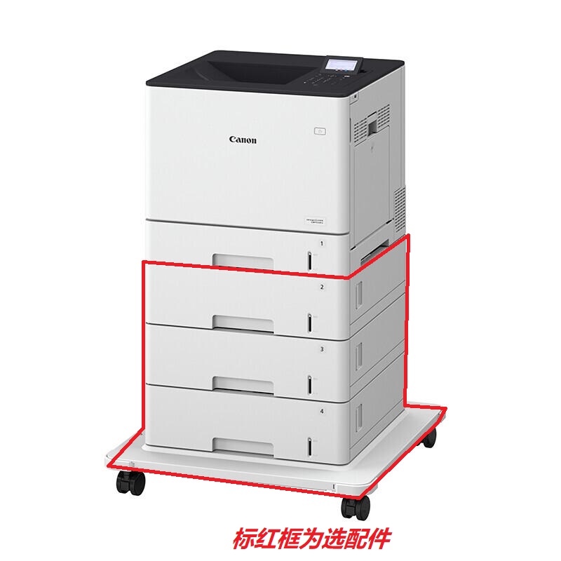 佳能 LBP722CX 彩色激光打印机 A4 白色 仅打印、有线网络、自动双面按台销售