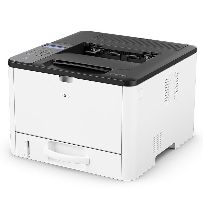 理光 P 310 黑白激光打印机 A4 白色 仅打印、有线网络、自动双面按台销售