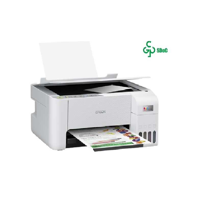 爱普生 L3256 墨仓式多功能一体机 A4 白色 打印、复印、扫描、无线网络按台销售