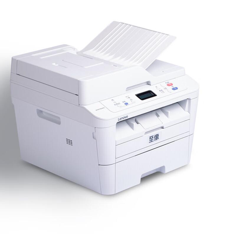联想 M3070DNA 黑白激光多功能一体机 A4 白色 打印、复印、扫描、有线网络、自动双面按台销售