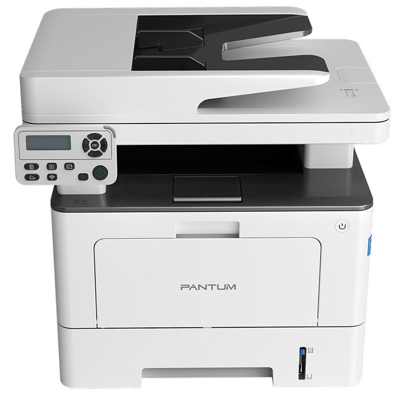 奔图 BM5100ADN 黑白激光多功能一体机 A4 白色 打印、复印、扫描、传真、有线网络、自动双面按台销售