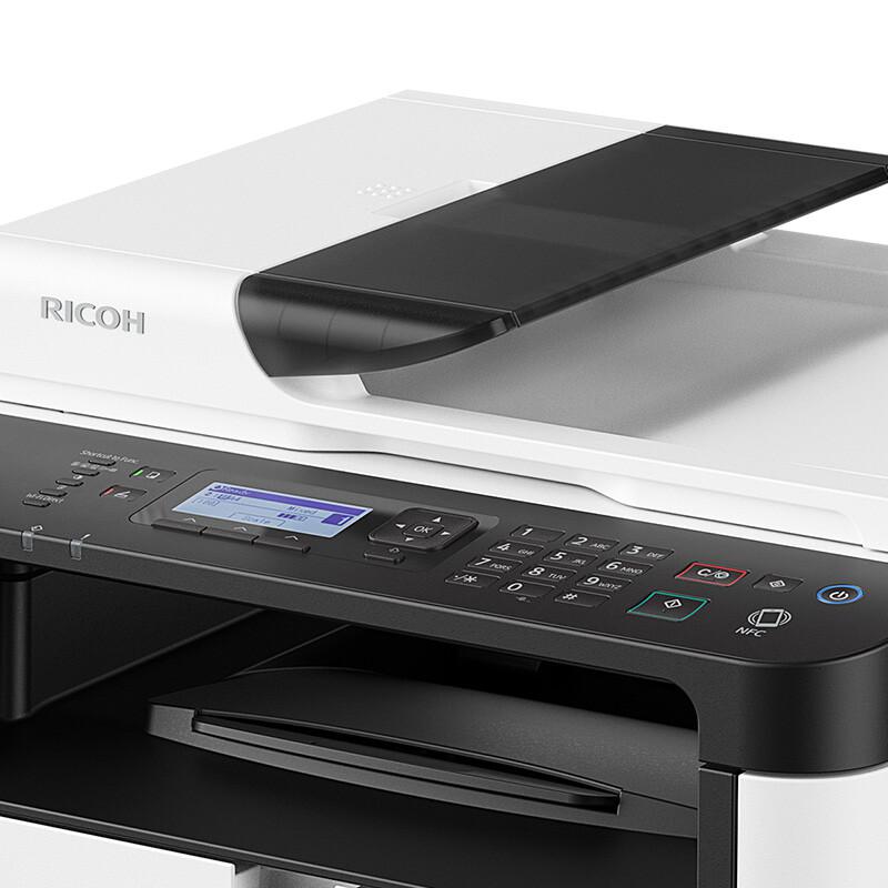 理光 M 320 黑白激光多功能一体机 A4 白色 打印、复印、扫描、有线网络、自动双面按（台）销售