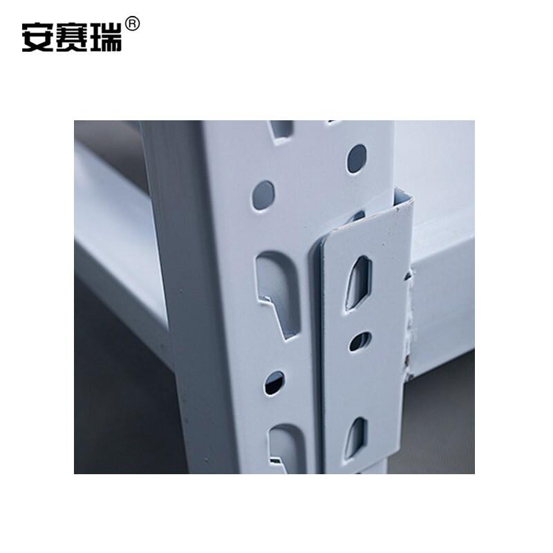 安赛瑞 13319 钢制四层仓储货架 白色 120*50*200cm 100kg/层 主架按（个）销售