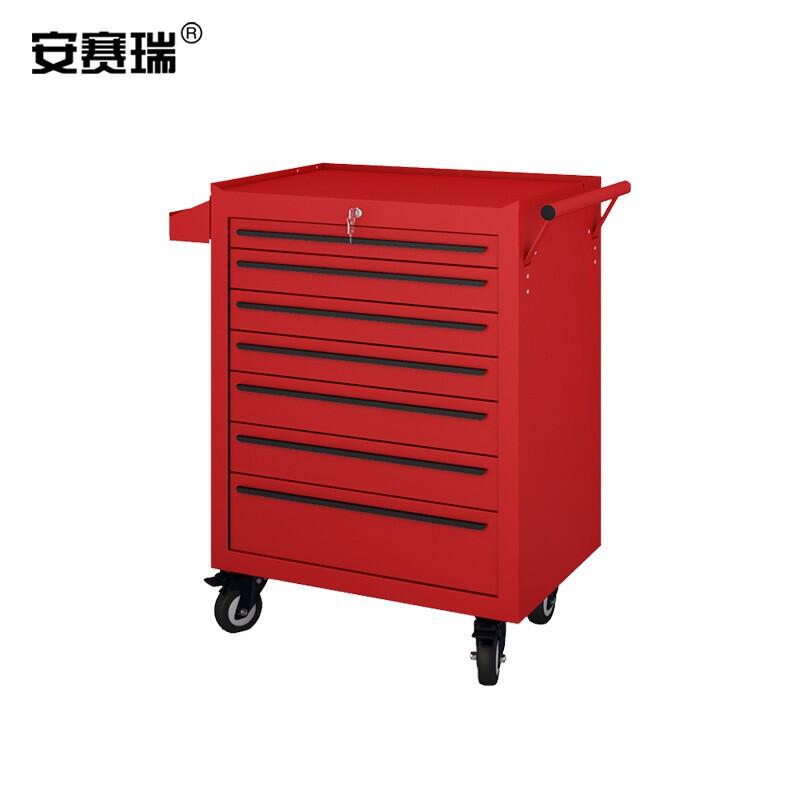安赛瑞 200231 汽修工具车 重型工具柜推车 （7抽柜红色）按辆销售
