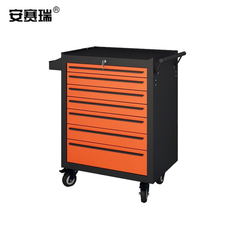 安赛瑞 200232 汽修工具车 重型工具柜推车 （7抽柜橙色）按（辆）销售
