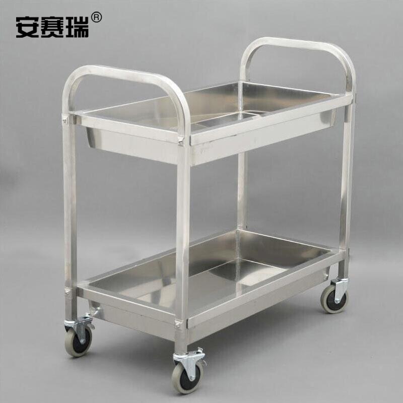 安赛瑞 27199 不锈钢收碗车 二层 中号按(辆)销售 安赛瑞 27199 不锈钢收碗车 二层 中号按(辆)销售