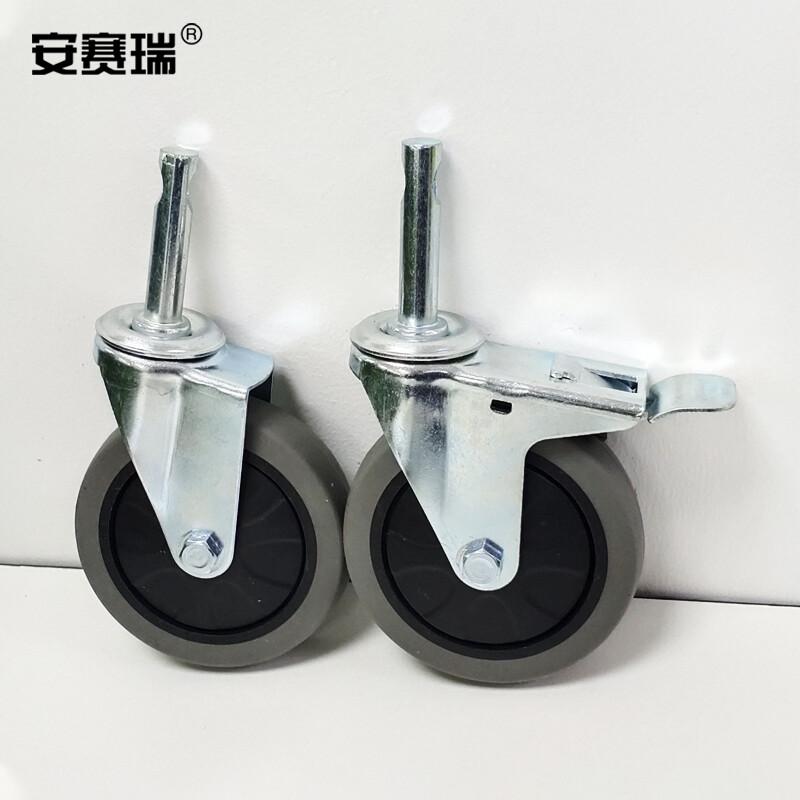 安赛瑞 27203 不锈钢送餐车 二层 大号带脚刹按（辆）销售