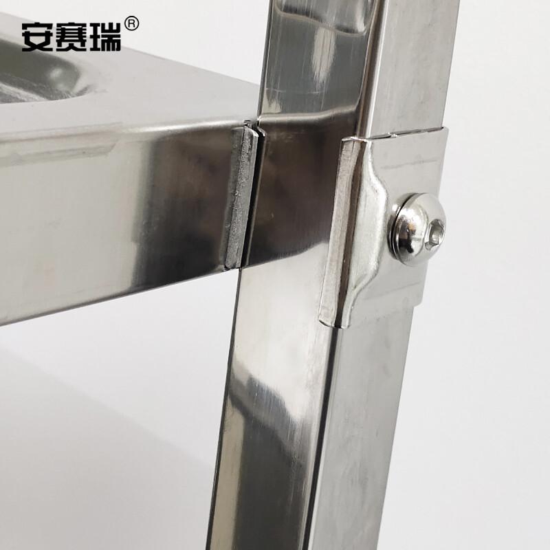 安赛瑞 27203 不锈钢送餐车 二层 大号带脚刹按（辆）销售