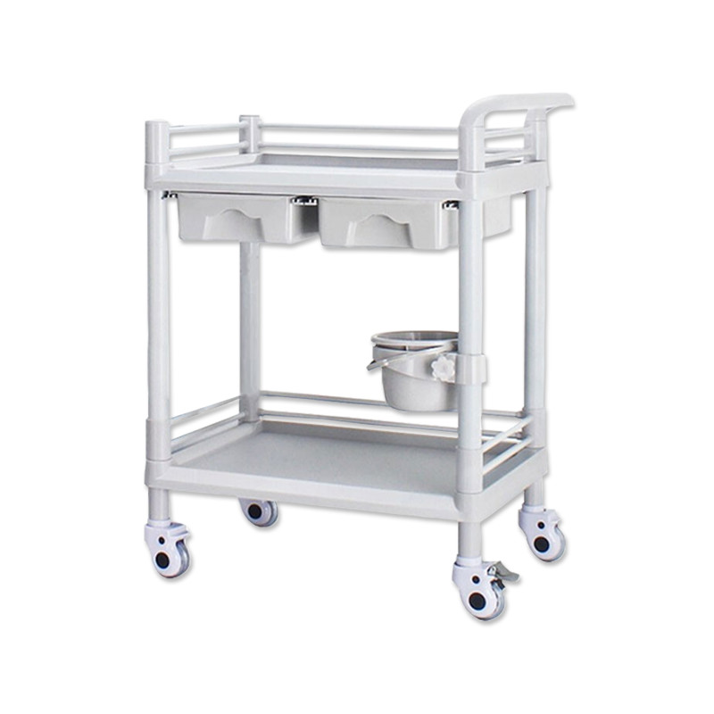 安赛瑞 2C00033 塑料手推车 (中号二层双抽屉)按(辆)销售 安赛瑞 2C00033 塑料手推车 (中号二层双抽屉)按(辆)销售