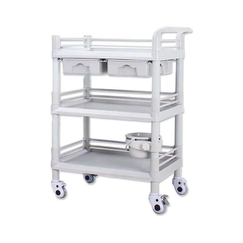 安赛瑞 2C00042 塑料手推车 （大号三层双抽屉）按（辆）销售