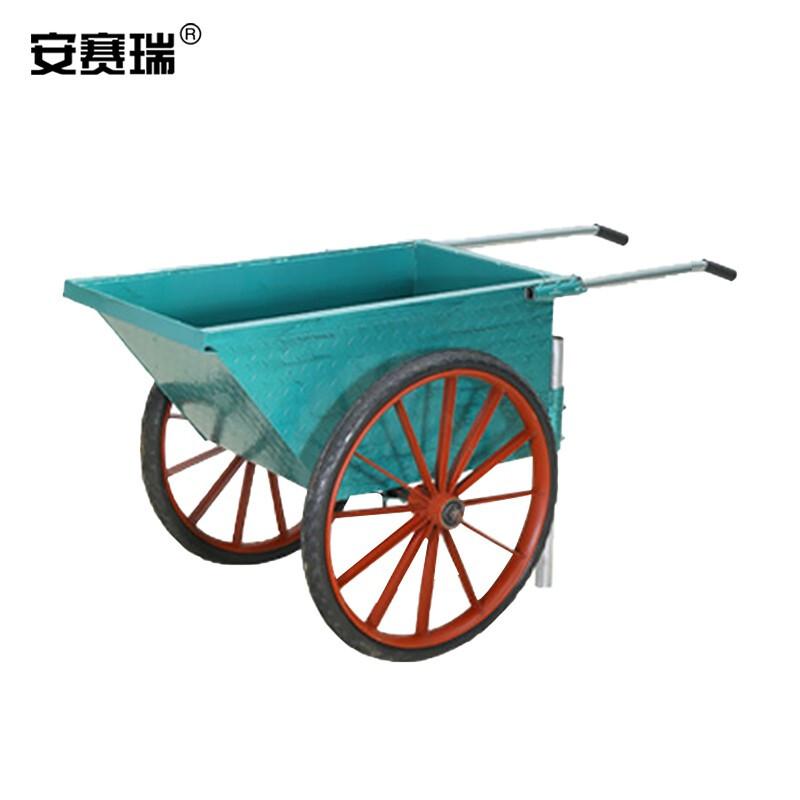 安赛瑞 2C00048 两轮手推车翻斗车 大号实心轮 绿色按（辆）销售