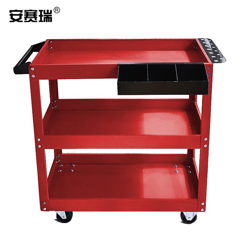 安赛瑞 400051 三层工具车 77×35.7×70cm 200kg 红色（带挂板待螺丝盒）按（辆）销售