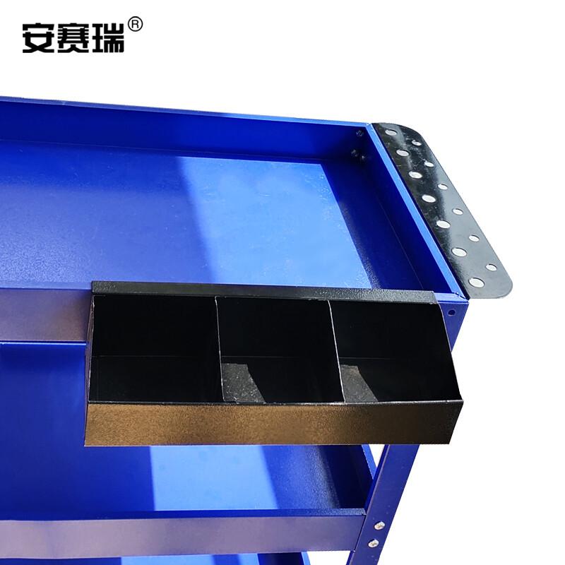 安赛瑞 400052 三层工具车 77×35.7×70cm 200kg 蓝色(带挂板待螺丝盒)按辆销售 安赛瑞 400052 三层工具车 77×35.7×70cm 200kg 蓝色(带挂板待螺丝盒)按辆销售