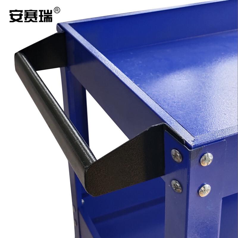 安赛瑞 400052 三层工具车 77×35.7×70cm 200kg 蓝色(带挂板待螺丝盒)按辆销售 安赛瑞 400052 三层工具车 77×35.7×70cm 200kg 蓝色(带挂板待螺丝盒)按辆销售