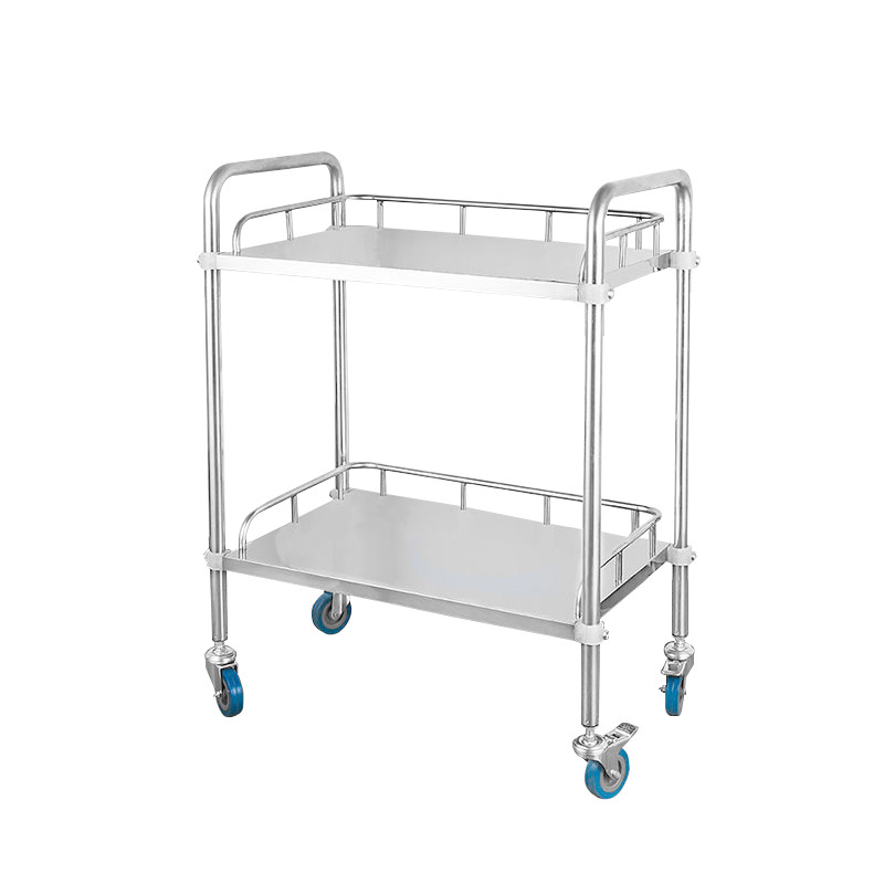 安赛瑞 600618 不锈钢小推车 （二层无抽屉）690*460*910mm按（辆）销售