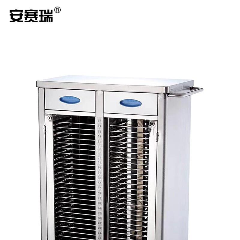 安赛瑞 601246 不锈钢病例夹车 双排40本 76*39*93cm按(辆)销售 安赛瑞 601246 不锈钢病例夹车 双排40本 76*39*93cm按(辆)销售