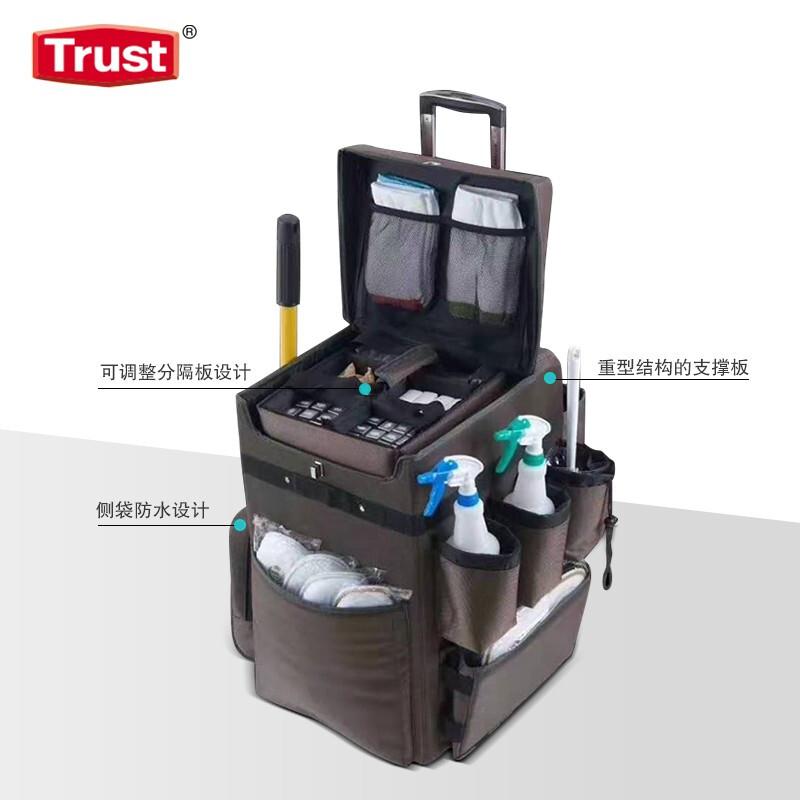 安赛瑞 710054 便携式客房服务推车 棕色按（辆）销售