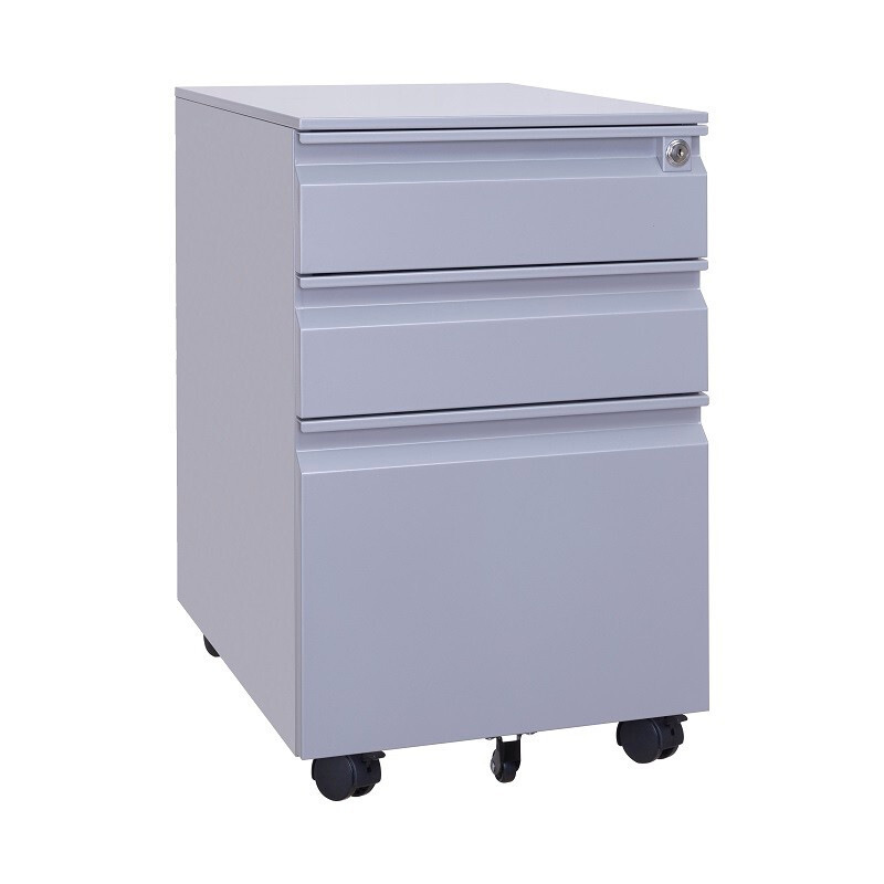 臻远 ZY-HDG-08 钢制活动柜 鹅颈拉手闪银钥匙锁 390*500*600按台销售