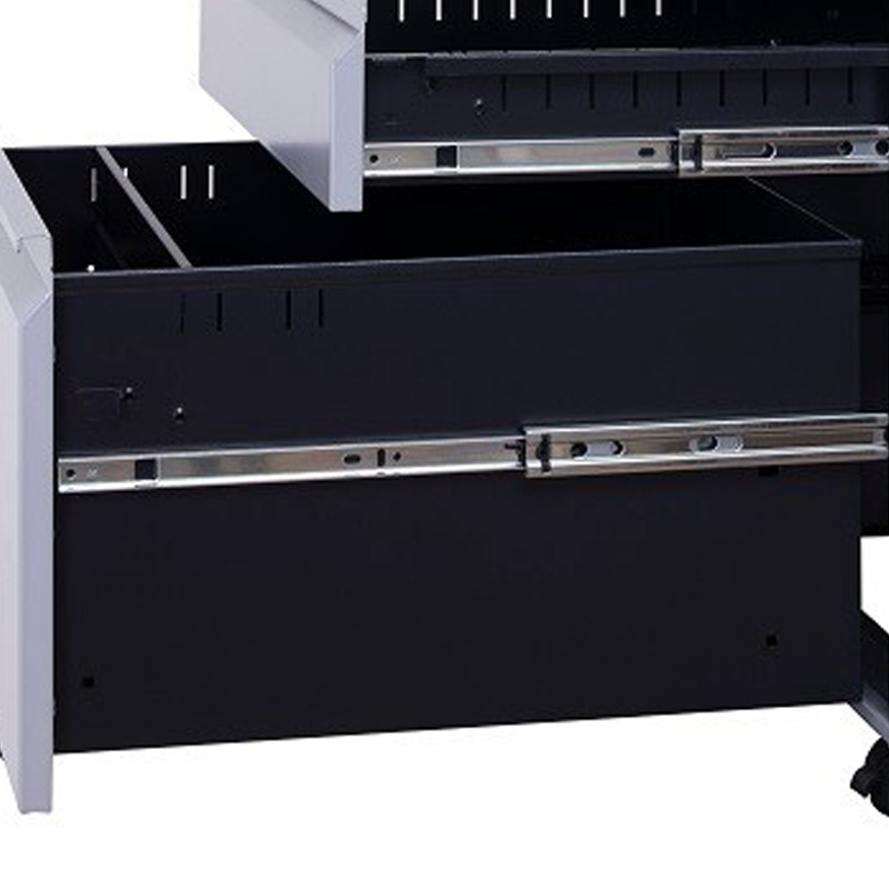 臻远 ZY-HDG-08 钢制活动柜 鹅颈拉手闪银钥匙锁 390*500*600按台销售