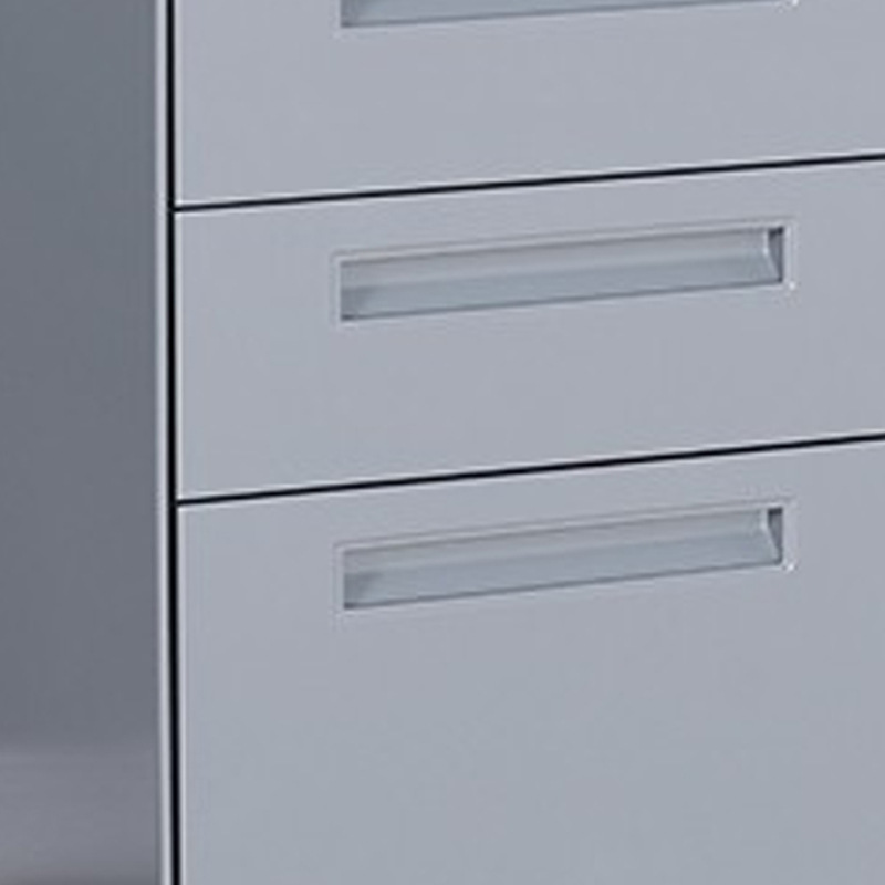 臻远 ZY-HDG-16 钢制活动柜 一字拉手闪银灰钥匙锁 390*500*600按台销售