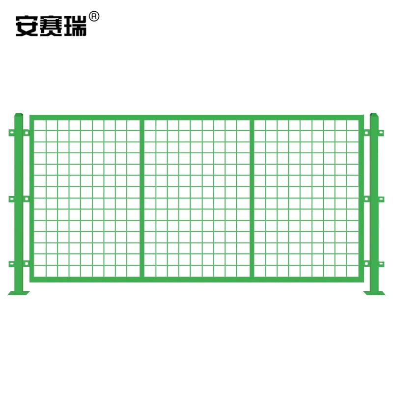 安赛瑞 200621 加厚工厂围栏铁丝网 高1.8宽3m 含1根立柱 绿色 5个起订按个销售