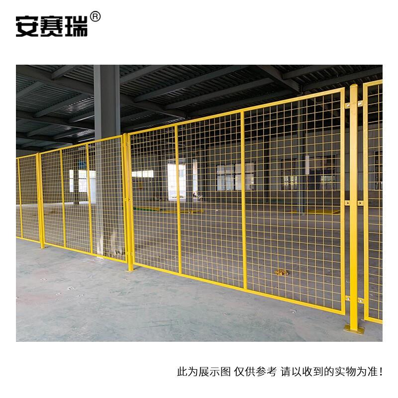 安赛瑞 200667 加厚工厂围栏铁丝网 高1.8宽1.5m 含1根立柱 黄色 5个起订按（个）销售