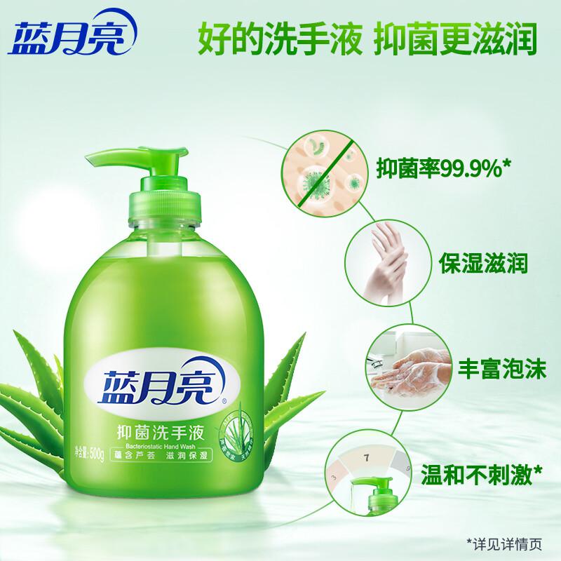蓝月亮 80000581 芦荟抑菌洗手液500g×12 整箱装 500g*12按（箱）销售