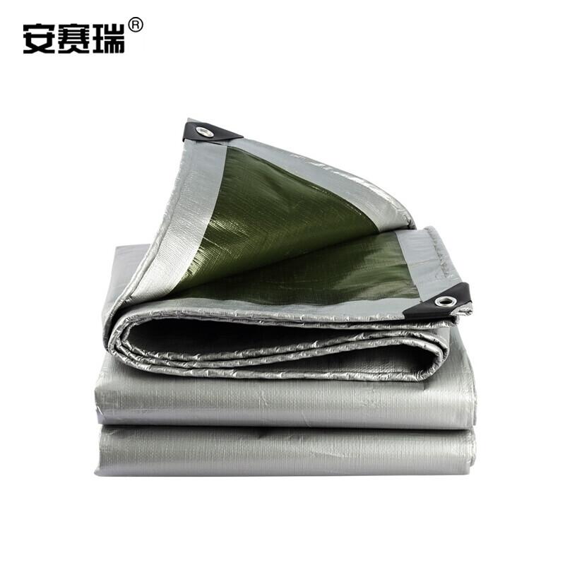 安赛瑞 12440 PE防雨布 加厚防晒防雨篷布 银白 5×7m按件销售