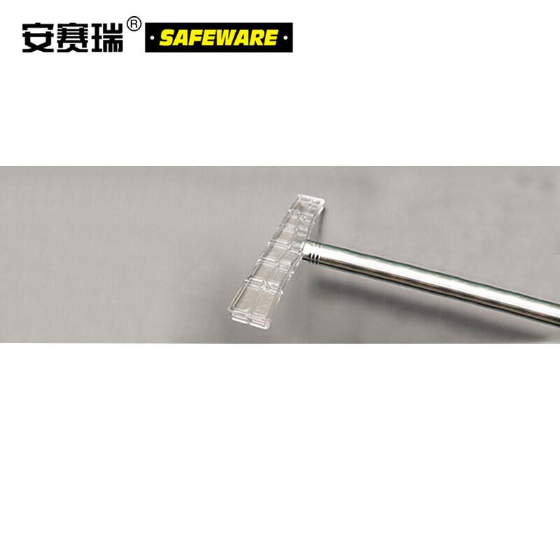 安赛瑞 10377 不锈钢手举牌杆 10支装 （配方形透明夹） 杆长100cm按（包）销售