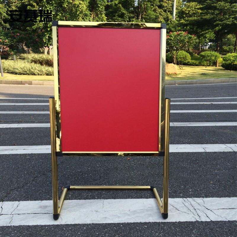 安赛瑞 13576 不锈钢L型展示架 60×80cm 钛金色按个销售 安赛瑞 13576 不锈钢L型展示架 60×80cm 钛金色按个销售